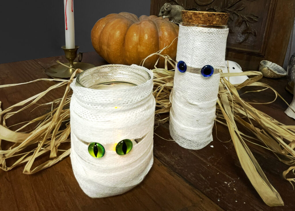 DIY Photophore momie halloween