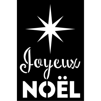 Pochoir Joyeux Noel 10 X 15 Cm Artemio Reference