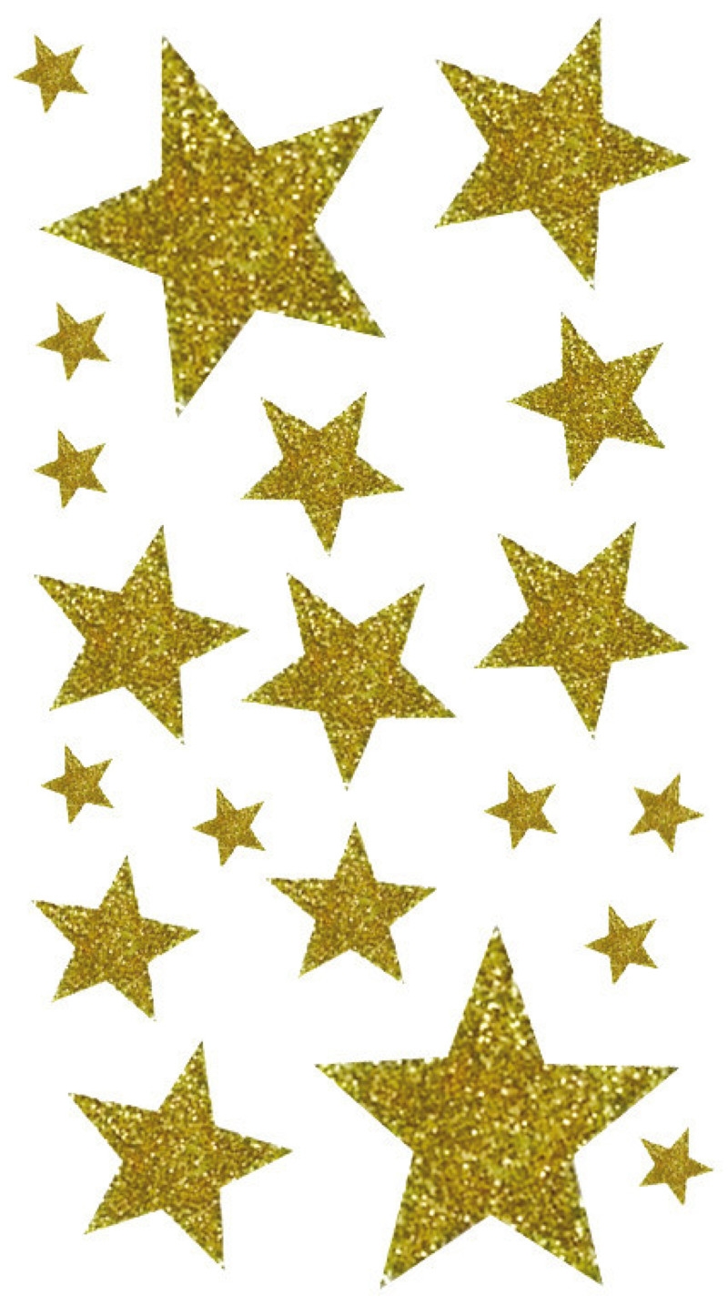 Stickers décoratif Étoiles d'or