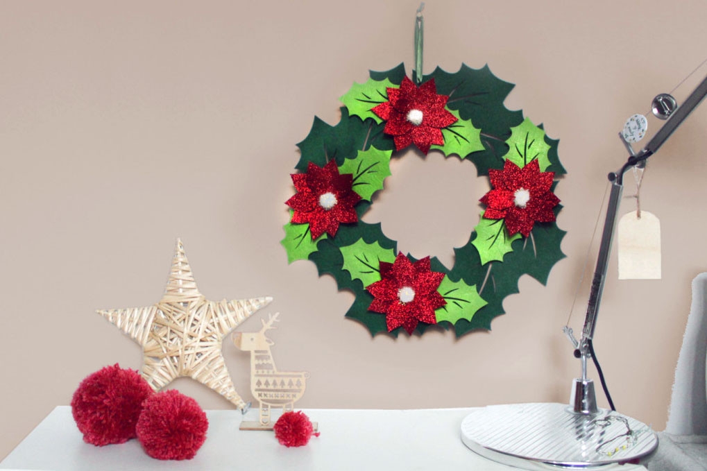 DIY Décoration pour fenêtre Couronne de Noël à télécharger - Noël