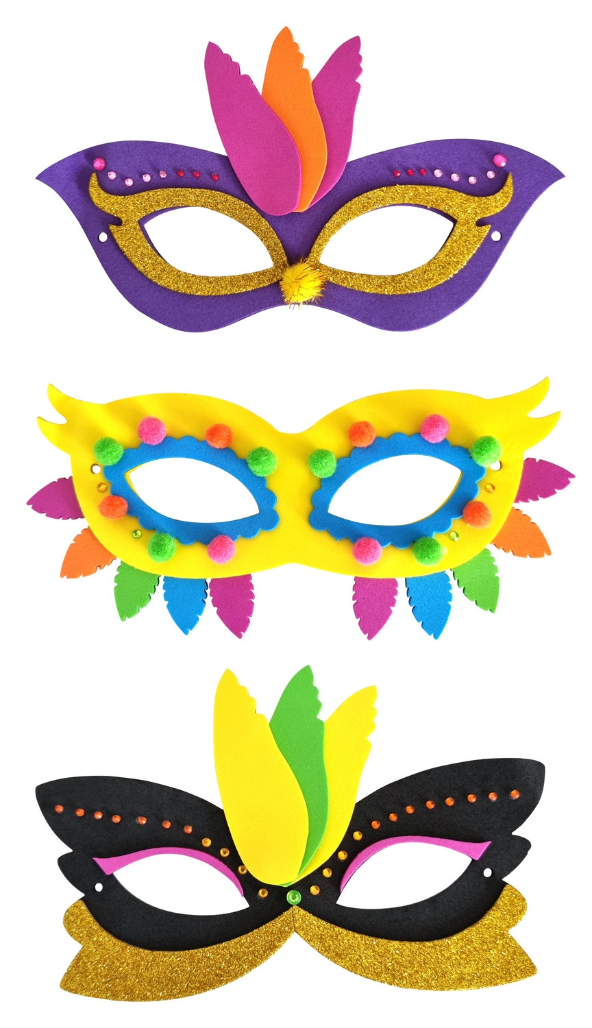 Masques de carnaval pour enfants à décorer - Artemio