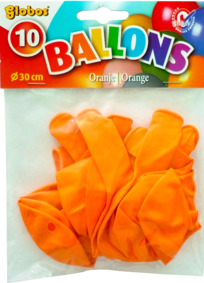 Ballon baudruche orange PVC - décoration magasin
