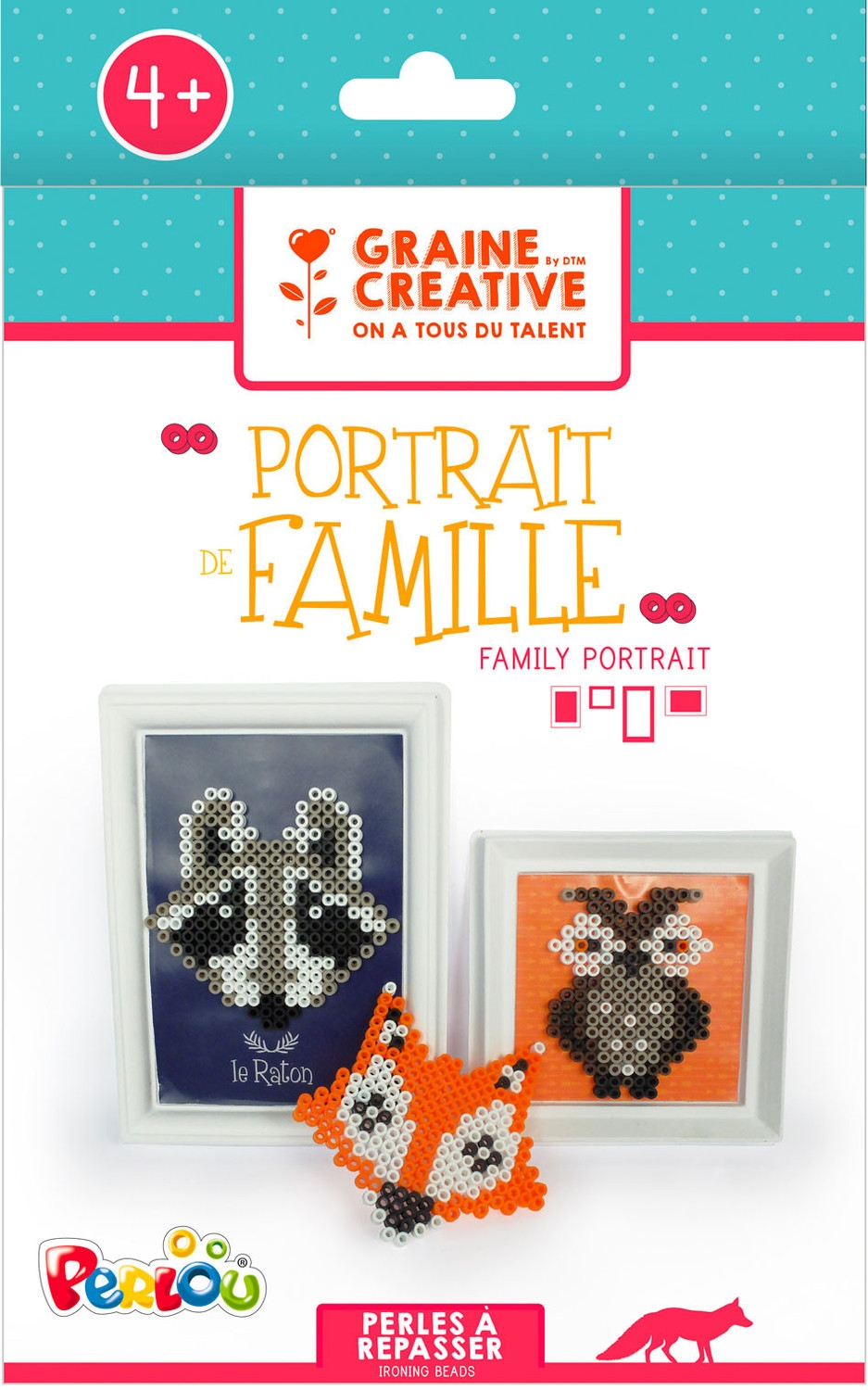 Perles à repasser kit Portrait Famille - Graine créative ref 750003