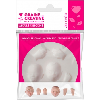 Moule en silicone (mini) Bébé Ø 7 cm - Graine créative ref 284448