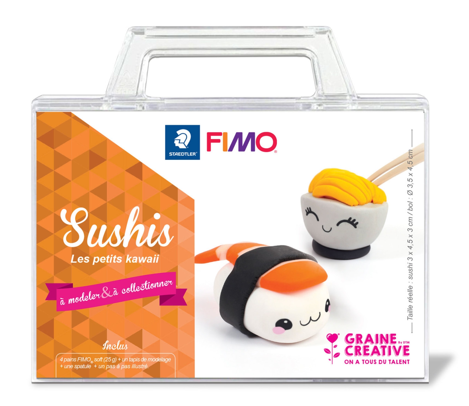 Kit figurine Fimo Kawai sushi - Graine créative référence 815131