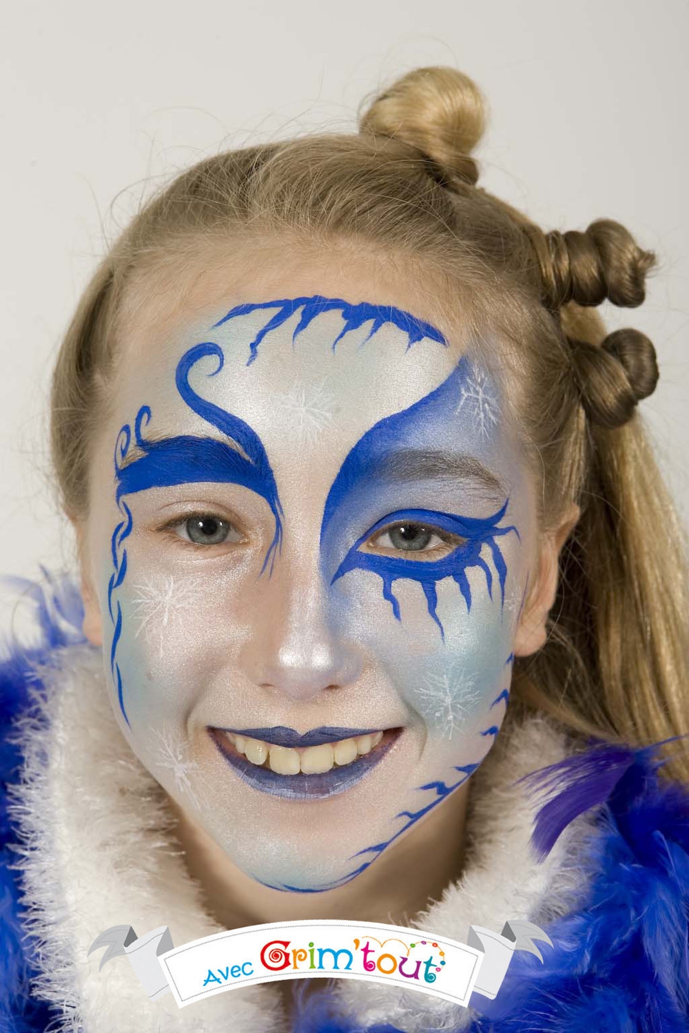Maquillage enfant Galet Bleu nacré - Grim'tout référence GT41209