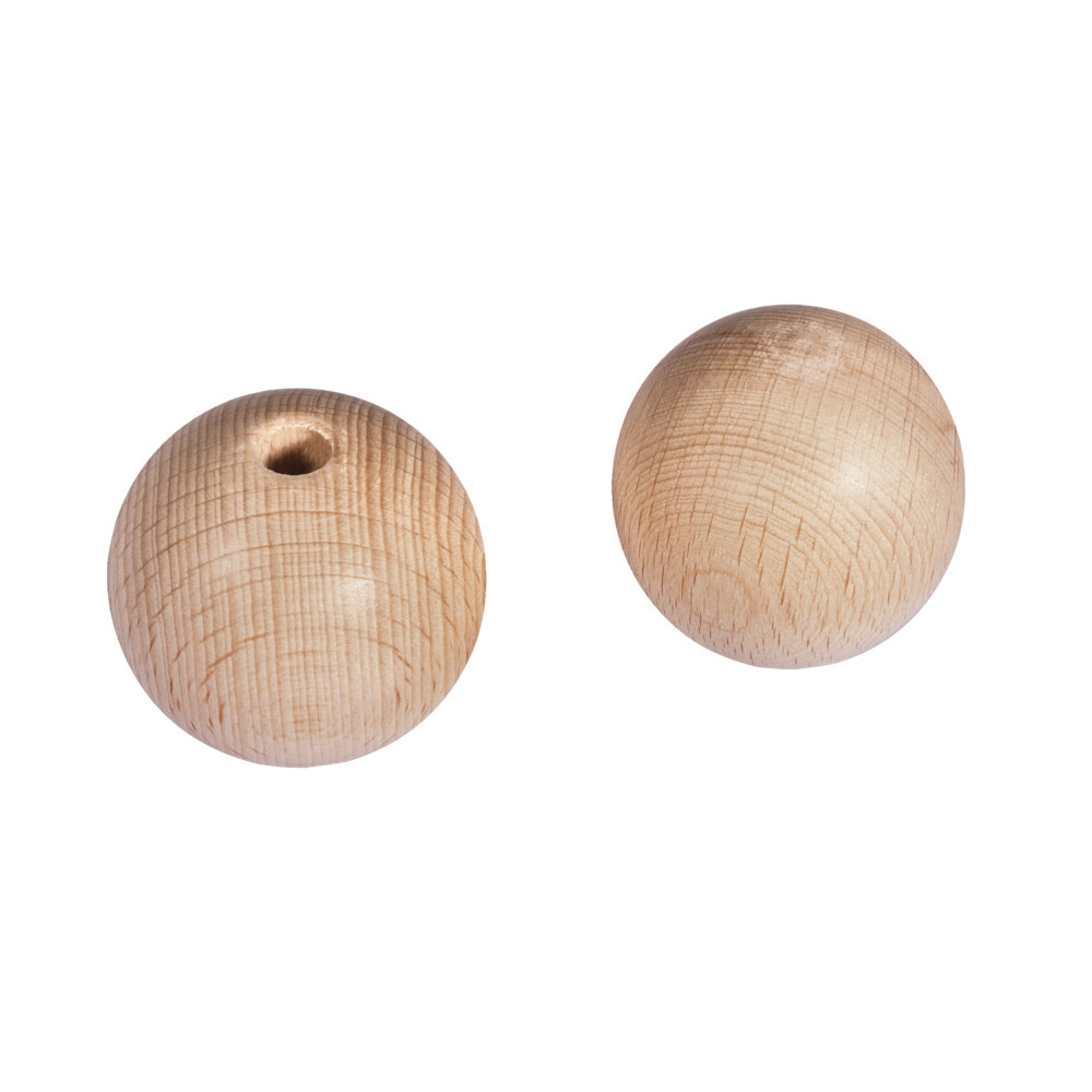 Boules en bois brut, 10 - 50 mm Ø, 100 pièces
