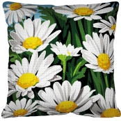 Kit Coussin Canevas Marguerites