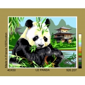 Canevas antique Panda 40x50cm