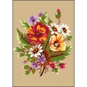 Canevas antique Bouquet 32x50cm