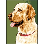 Canevas antique Labrador 32x50cm