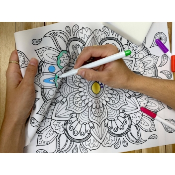 Feutre Mandala : Coloriage Double Pointe - Livraison Gratuite