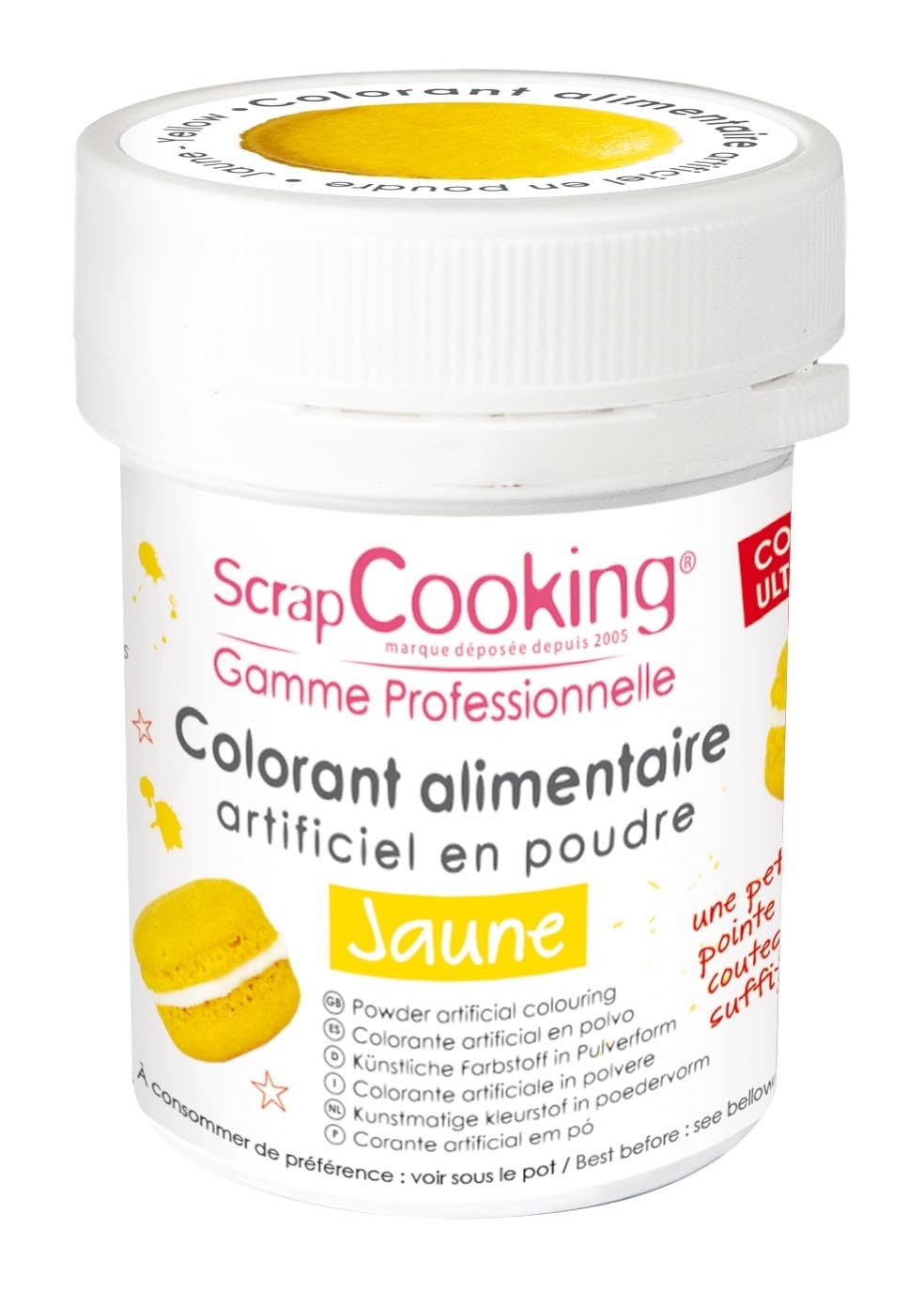 Colorant Alimentaire artificiel en poudre - Violet - Scrapcooking