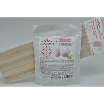  - 3700982211919 - Scrapcooking - Sucre et batons pour Barbe à papa rose 160g - France - 2