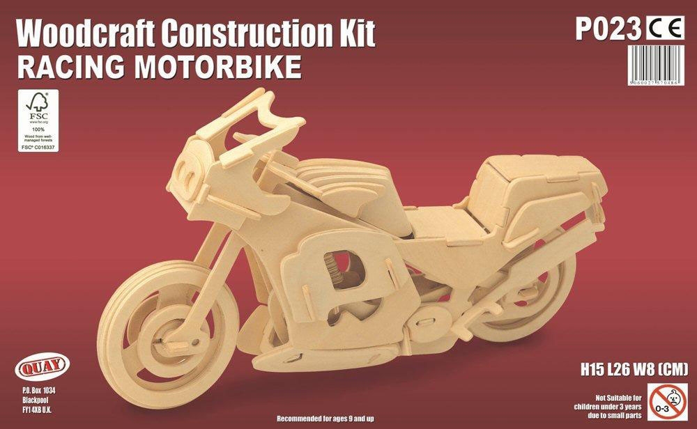 Moto à construire en bois pour enfant maquette pour garçon - Petit
