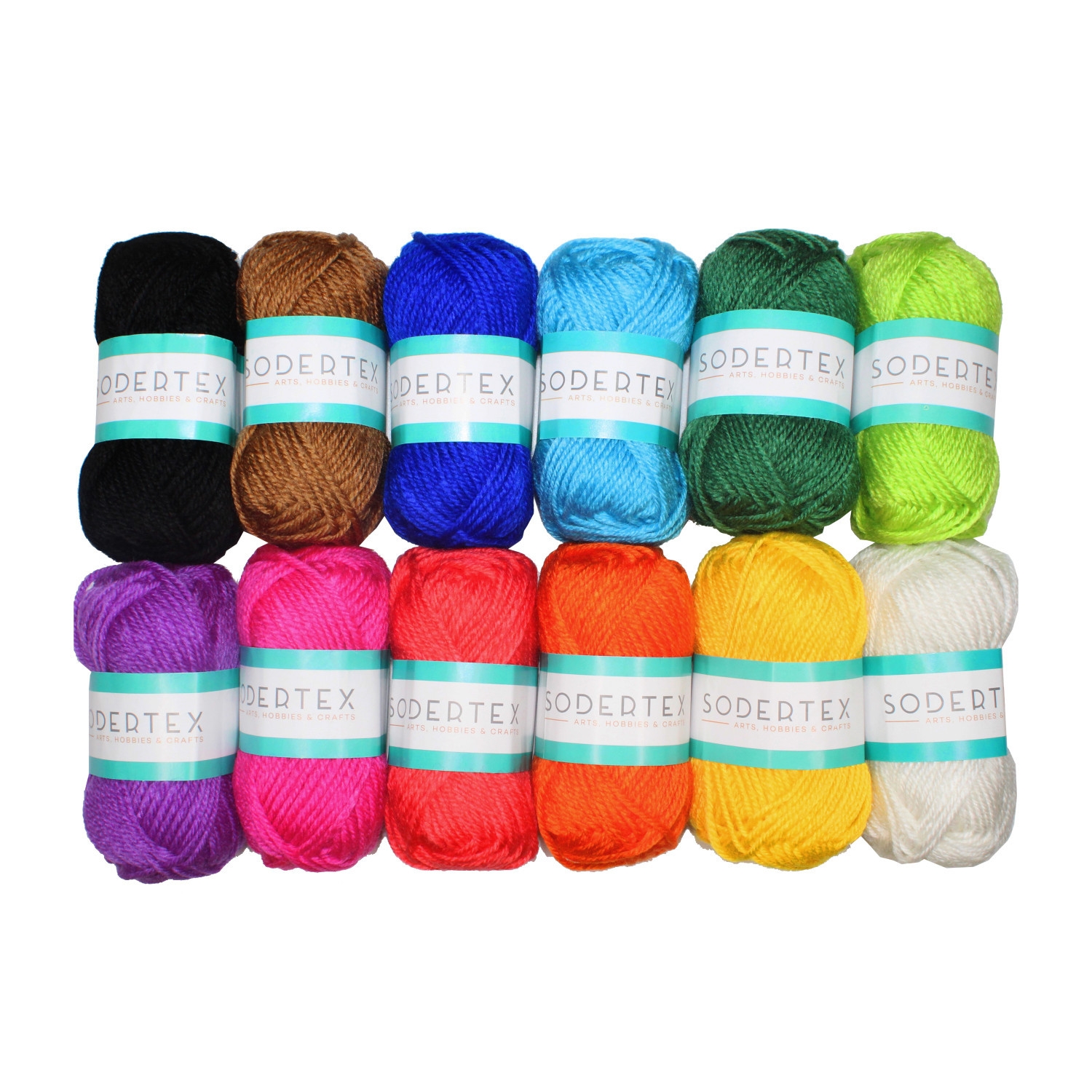 Pelote de laine épaisse multicolore 100 % acrylique pour vaisselle