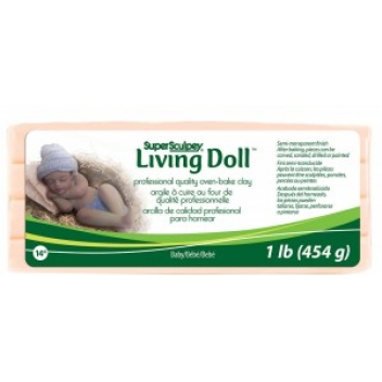 POZSLD4 - 0715891114285 - Sculpey - SUPER SCULPEY LIVING DOLL - PEAU DE BÉBÉ - 454 GR