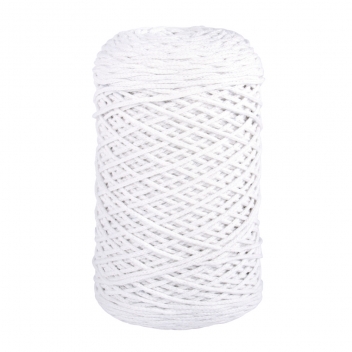 42009102 - 4006166285288 - Rayher - Fil à crocheter Tressé Braidy Recycling 2mm Blanc - 7