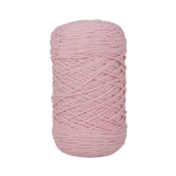 42009270 - 4006166814471 - Rayher - Fil à crocheter Tressé Braidy Recycling 2mm Rose poudre - 5