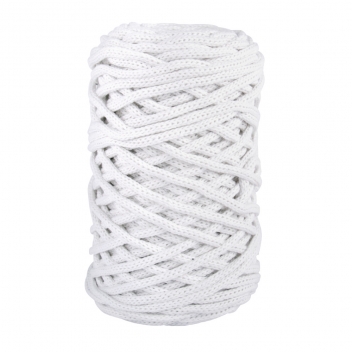 42010102 - 4006166285318 - Rayher - Fil à crocheter Tressé Braidy Recycling 4mm Blanc - 6