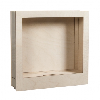 62854505 - 4006166119569 - Rayher - Cadre en bois Grand Modèle 24 x 24 x 6,6cm