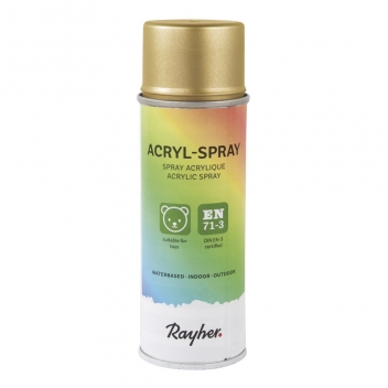 34145620 - 4006166188312 - Rayher - Spray acrylique, or brillant, Boîte 200ml - 3