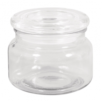 46046000 - 4006166283543 - Rayher - Pot en Verre avec couvercle en verre H 7,5 cm 320 ml - 2